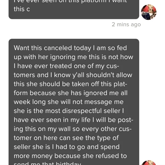 I've never had to post anything like this since I started selling on here